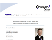 Tablet Screenshot of christopher-busse.de